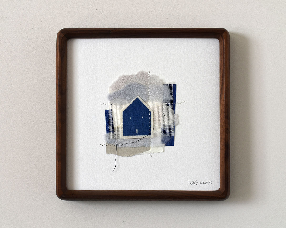mixed media art with layers of earth